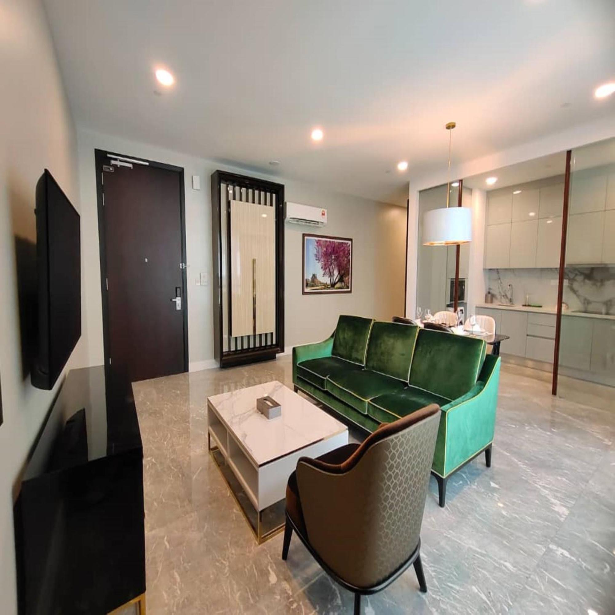 The Face Style Hotel Куала Лумпур Екстериор снимка A living room in a serviced apartment in Singapore